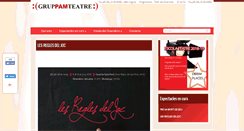 Desktop Screenshot of pamteatre.com