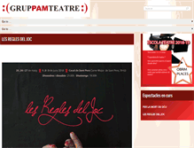 Tablet Screenshot of pamteatre.com